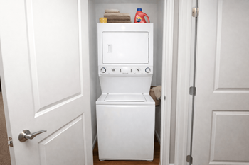 Cypress court in-unit laundry living